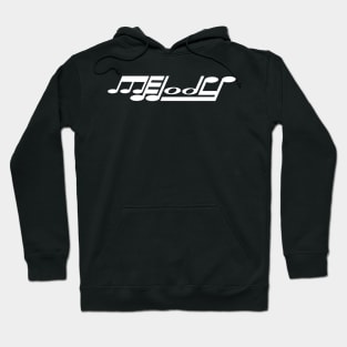 Melody Word Art White Hoodie